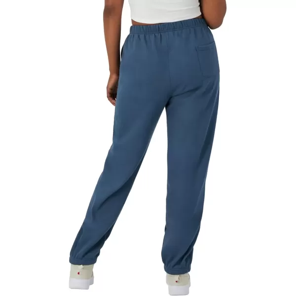 imageChampion WomenS Sweatpants Reverse Weave Fleece Joggers Sweatpants For Women 30Metallic Teal C Logo