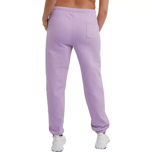 imageChampion WomenS Sweatpants Reverse Weave Fleece Joggers Sweatpants For Women 30Pale Iris Purple C Logo