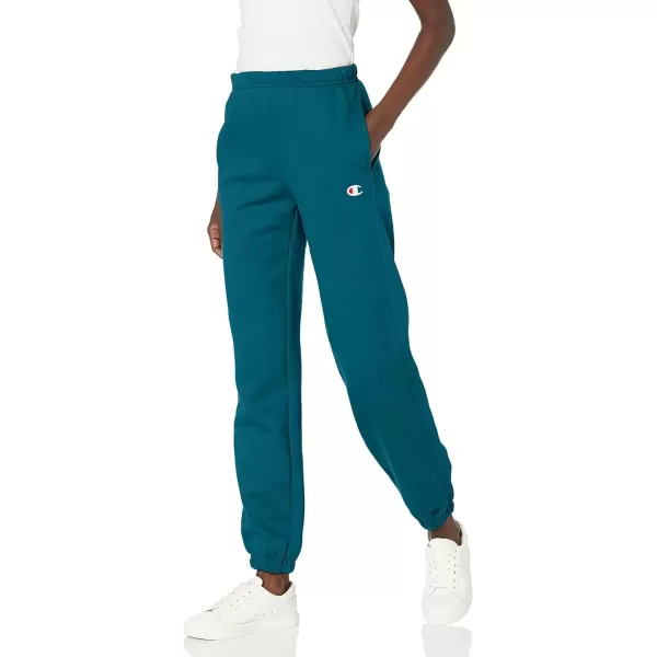 imageChampion WomenS Sweatpants Reverse Weave Fleece Joggers Sweatpants For Women 30Prestige Blue C Logo