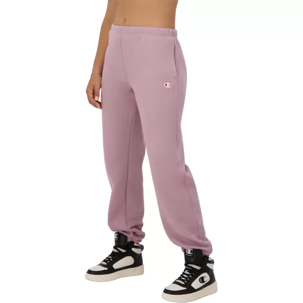 imageChampion WomenS Sweatpants Reverse Weave Fleece Joggers Sweatpants For Women 30Purple Fig C Logo