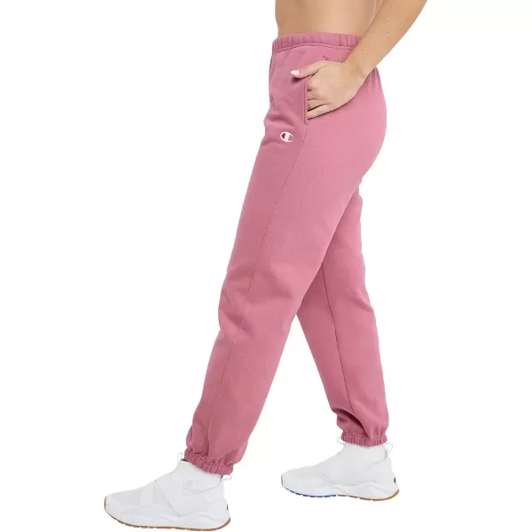 imageChampion WomenS Sweatpants Reverse Weave Fleece Joggers Sweatpants For Women 30Terracotta Pink C Logo