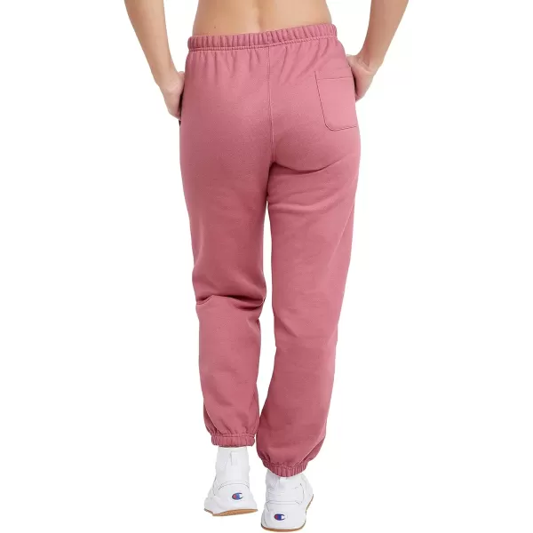 imageChampion WomenS Sweatpants Reverse Weave Fleece Joggers Sweatpants For Women 30Terracotta Pink C Logo