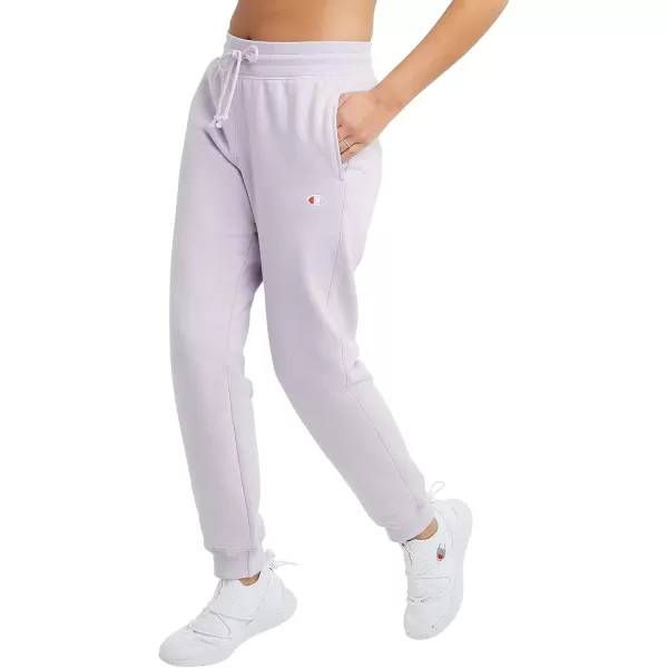 imageChampion WomenS Sweatpants Reverse Weave Fleece Joggers Sweatpants For Women 30Urban Lilac C Logo