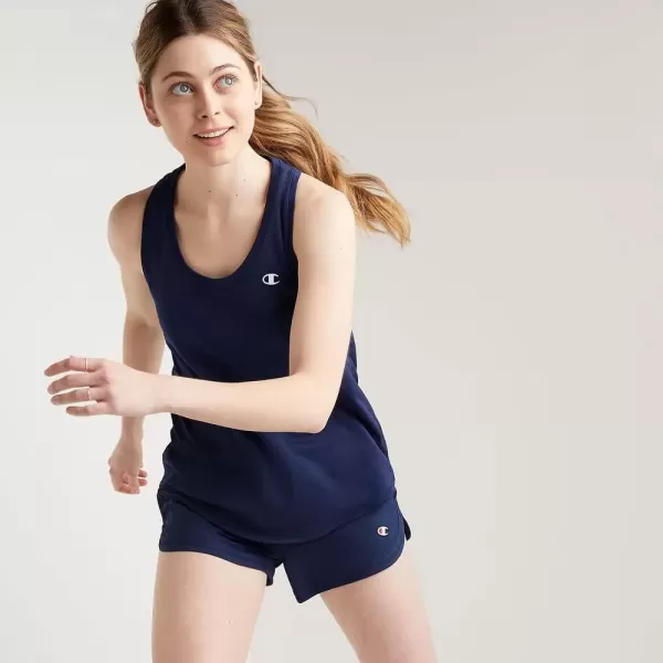 imageChampion WomenS Tank Top Classic Sport Tank Moisture Wicking Athletic Tank Top For WomenAthletic Navy Reflective C Logo
