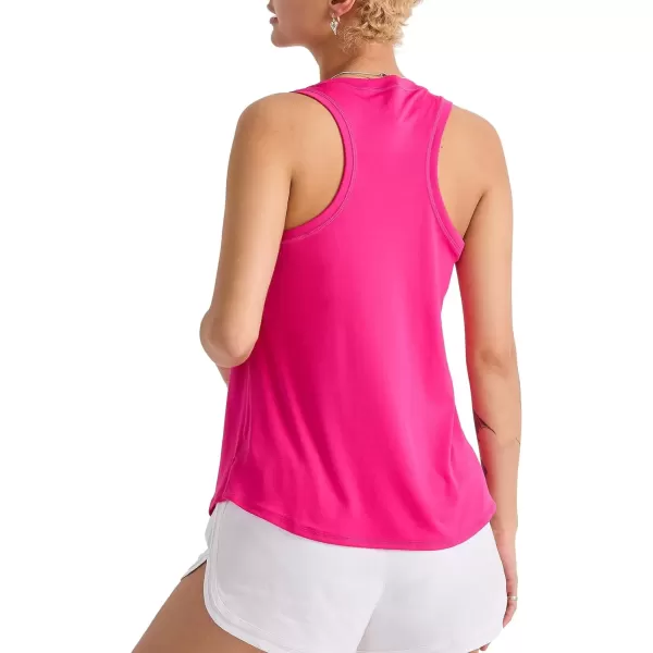 imageChampion WomenS Tank Top Classic Sport Tank Moisture Wicking Athletic Tank Top For WomenFantastic Fuchsia Reflective C Logo