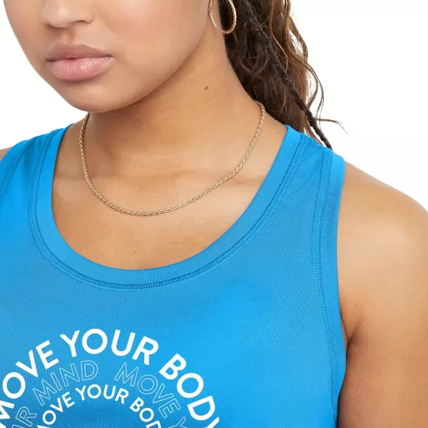 imageChampion WomenS Tank Top Classic Sport Tank Moisture Wicking Athletic Tank Top For WomenNew Palatinate Blue Move Your Body