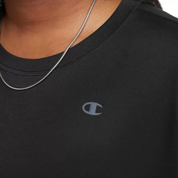 imageChampion WomenS Tshirt Classic Sport MoistureWicking Tshirt Athletic Top For Women Plus Size AvailableBlack Reflective C Logo
