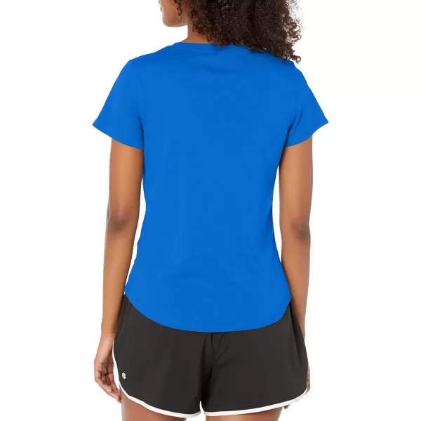 imageChampion WomenS Tshirt Classic Sport MoistureWicking Tshirt Athletic Top For Women Plus Size AvailableFlight Blue Reflective C Logo