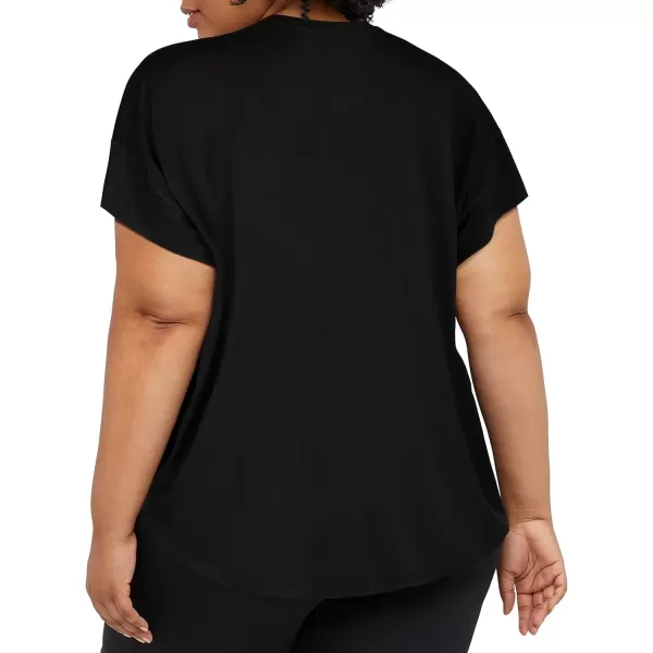 imageChampion WomenS Tshirt Soft Touch Moisture Wicking Essential Tee For Women Plus SizeBlack