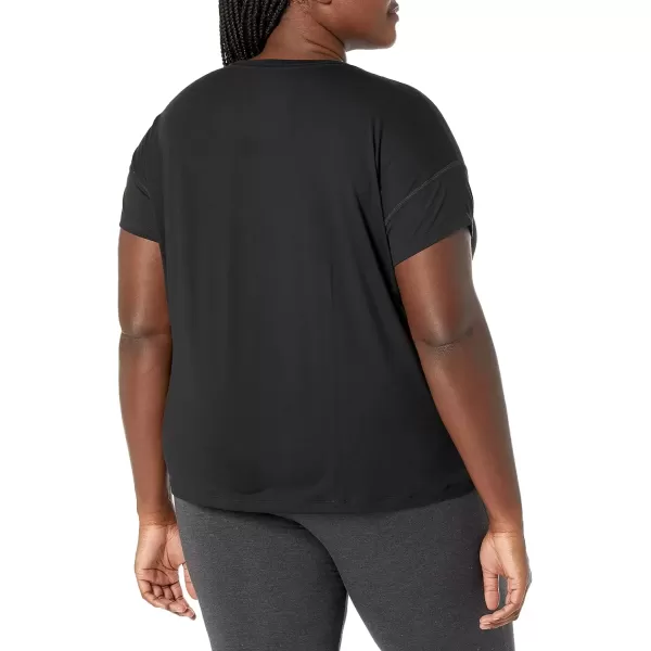 imageChampion WomenS Tshirt Soft Touch Moisture Wicking Essential Tee For Women Plus SizeBlack C Logo