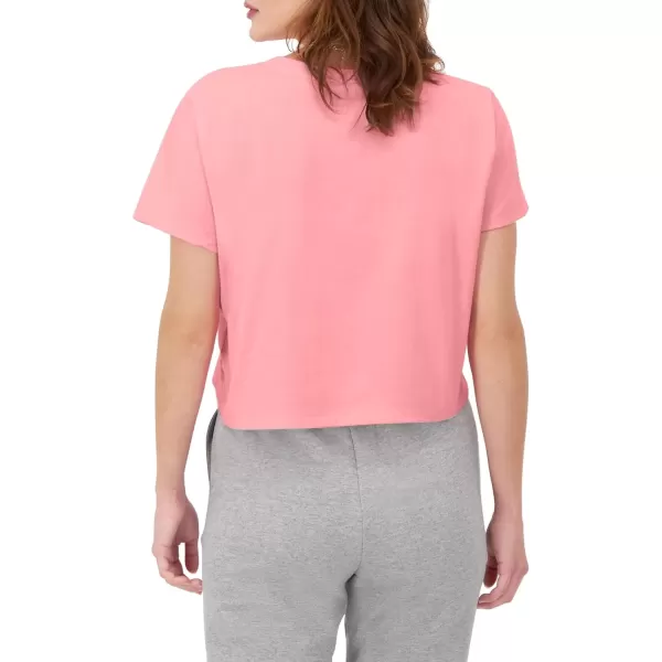 imageChampion WomenS Tshirt Tailgate Tshirt Comfortable Lightweight Graphic TShirt For WomenMarzipan Pink With Taglet