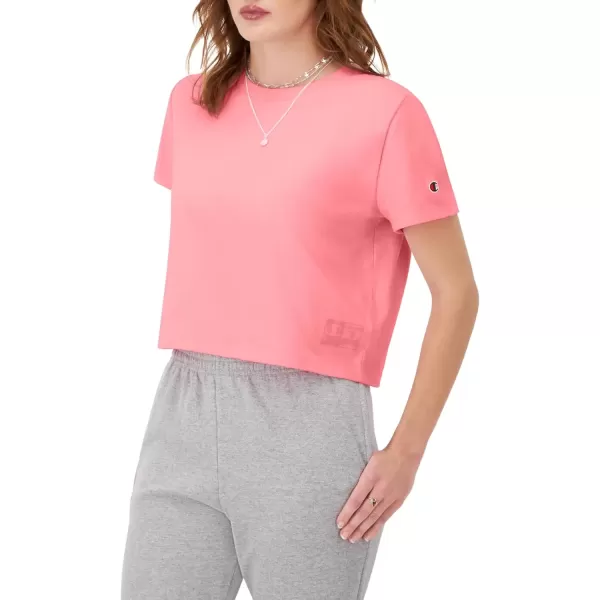 imageChampion WomenS Tshirt Tailgate Tshirt Comfortable Lightweight Graphic TShirt For WomenMarzipan Pink With Taglet