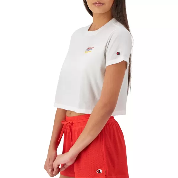 imageChampion WomenS Tshirt Tailgate Tshirt Comfortable Lightweight Graphic TShirt For WomenWhite Cursive Script