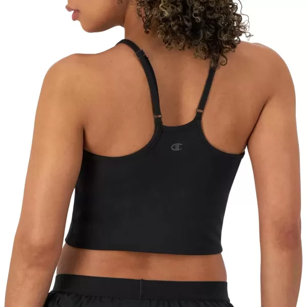 imageChampion Womens Cami Soft Touch Longline Cami with Shelf Bra For Women Anti Odor Tank TopBlack
