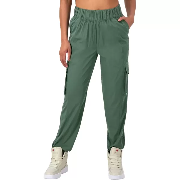 imageChampion Womens Cargo Pants Lightweight Pants with Cargo Pockets For Women Casual Pants 29Nurture Green