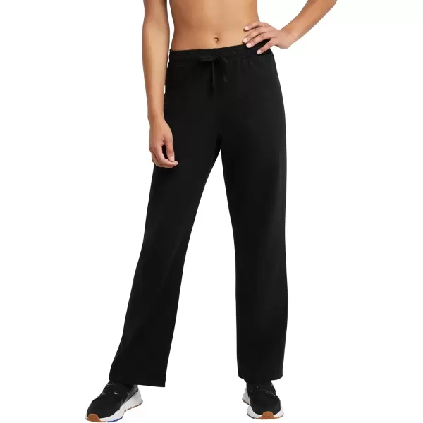 imageChampion Womens Lightweight Lounge Comfortable Jersey 315quot Pants Plus Size AvailableBlack