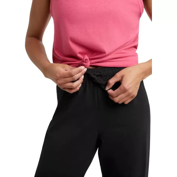 imageChampion Womens Lightweight Lounge Comfortable Jersey 315quot Pants Plus Size AvailableBlack
