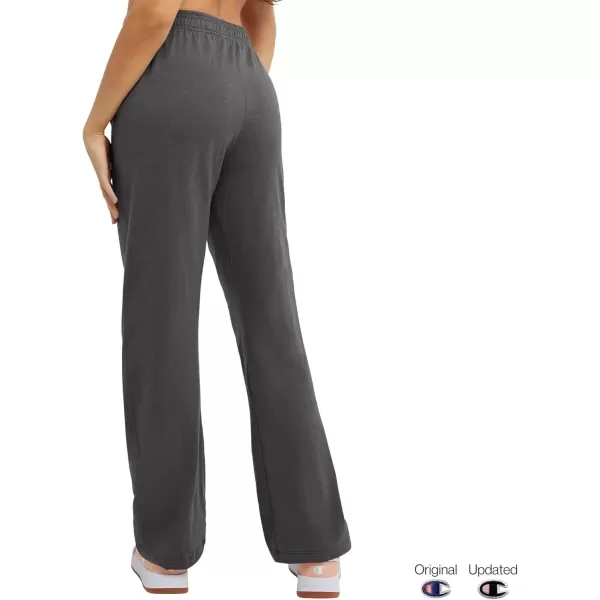 imageChampion Womens Lightweight Lounge Comfortable Jersey 315quot Pants Plus Size AvailableGranite Heather