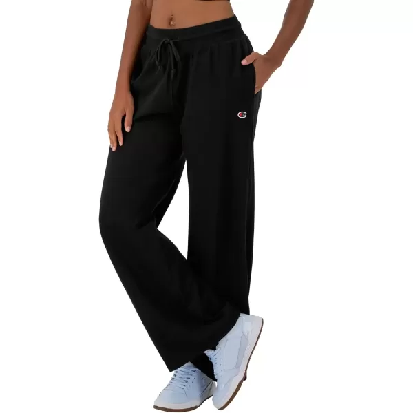 imageChampion Womens Pants Wideleg TShirt Pants Comfortable Lounge Pants for Women 29quotBlack C Patch Logo