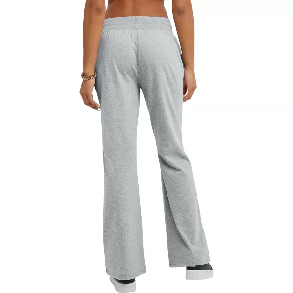 imageChampion Womens Pants Wideleg TShirt Pants Comfortable Lounge Pants for Women 29quotOxford Gray C Patch Logo