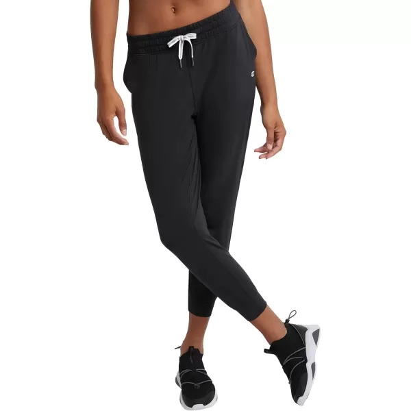 imageChampion Womens Soft Touch MoistureWicking Jogger 25quot PantsBlack C Patch Logo