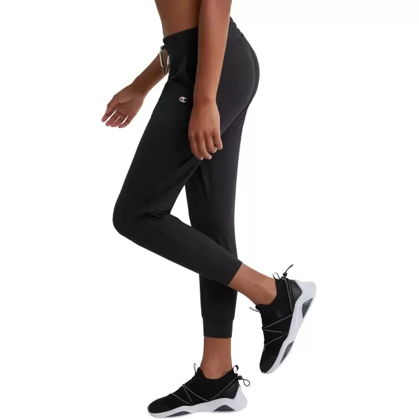 imageChampion Womens Soft Touch MoistureWicking Jogger 25quot PantsBlack C Patch Logo