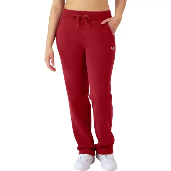 imageChampion Womens Sweatpants Powerblend Fleece Pants Comfortable Lounge Pants for WomenCardinal