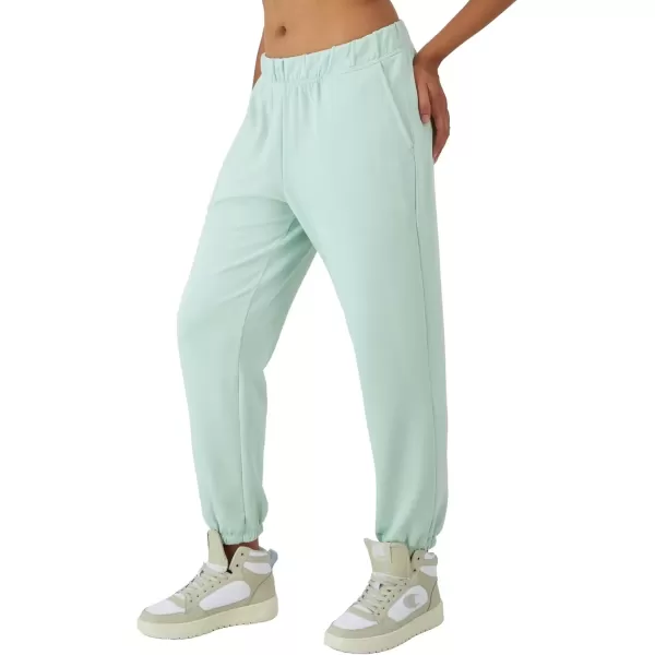 imageChampion Womens Sweatpants Soft Touch Joggers Comfortable Sweatpants for Women 27quotFrozen Pale Blue C Patch Logo