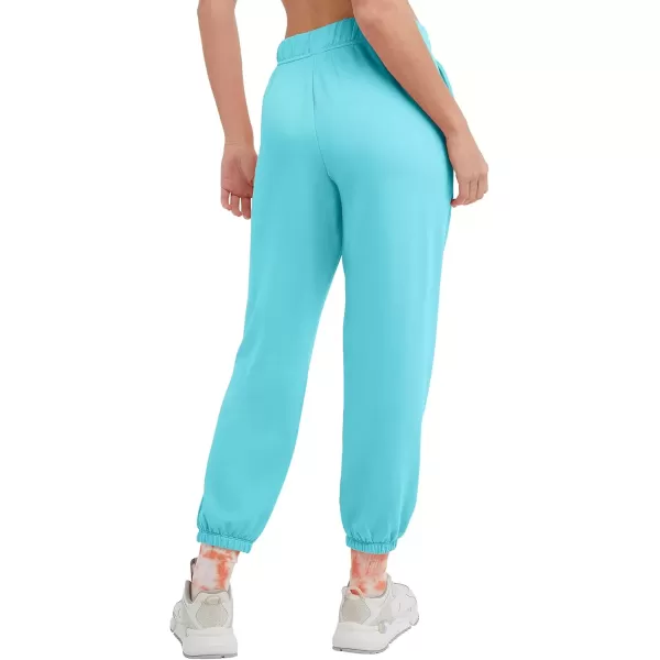 imageChampion Womens Sweatpants Soft Touch Joggers Comfortable Sweatpants for Women 27quotLight Sky Blue C Patch Logo