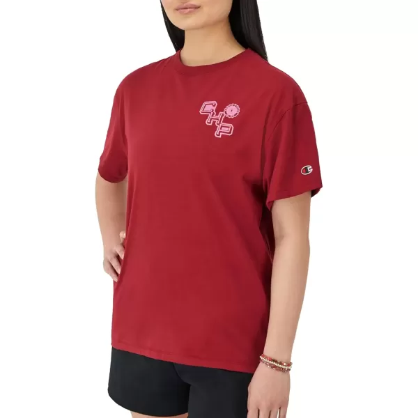imageChampion Womens Tshirt Classic Oversized Tshirt Soft and Comfortable Tee Shirt For WomenCardinal Champion Collegiate Laurel