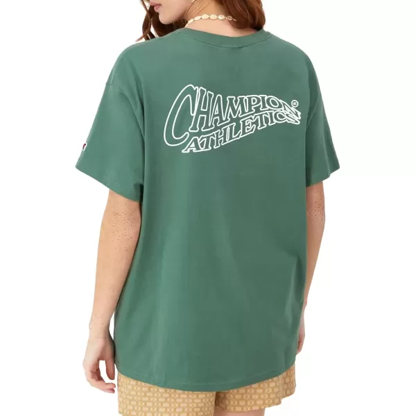 imageChampion Womens Tshirt Classic Oversized Tshirt Soft and Comfortable Tee Shirt For WomenNurture Green Pendant