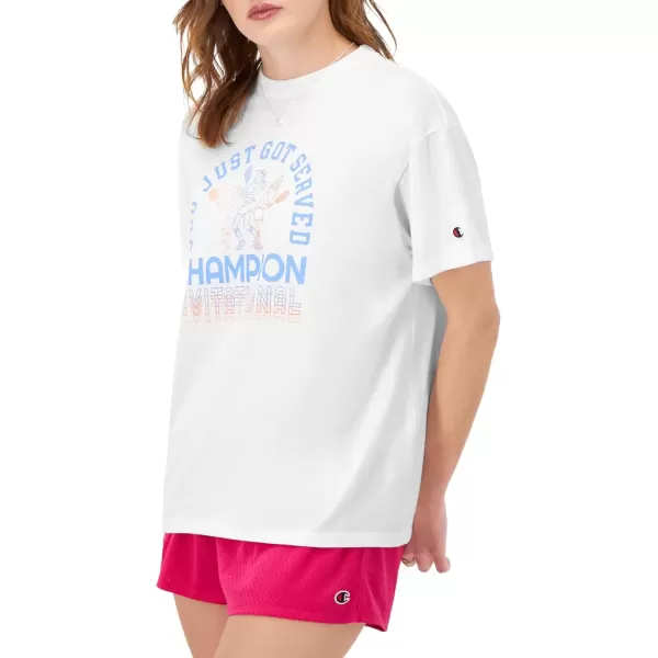imageChampion Womens Tshirt Classic Oversized Tshirt Soft and Comfortable Tee Shirt For WomenWhite Just Got Served