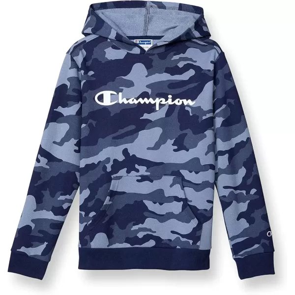 imageChampion Boys Hoodie Kids Sweatshirts for Boys Pullover Hoodie Multiple GraphicsNavy Camo Script