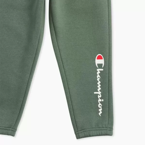 imageChampion Boys Hoodie and Jogger Set for Kids 2 Piece Athletic Sweatsuit SetsDark Forest Green