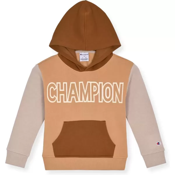 imageChampion Boys Hoodie and Jogger Set for Kids 2 Piece Athletic Sweatsuit SetsKhakisand