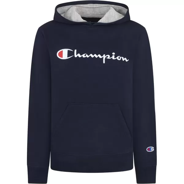 imageChampion Boys Hoodie for Kids Sweatshirt Fleece Youth Pullover With HoodBlue Signature
