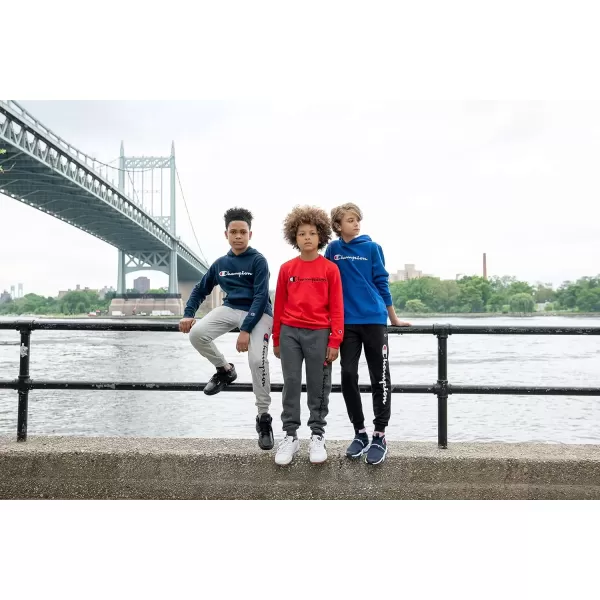 imageChampion Boys Hoodie for Kids Sweatshirt Fleece Youth Pullover With HoodBlue dark Blue