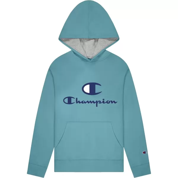 imageChampion Boys Hoodie for Kids Sweatshirt Fleece Youth Pullover With HoodDark Blue teal