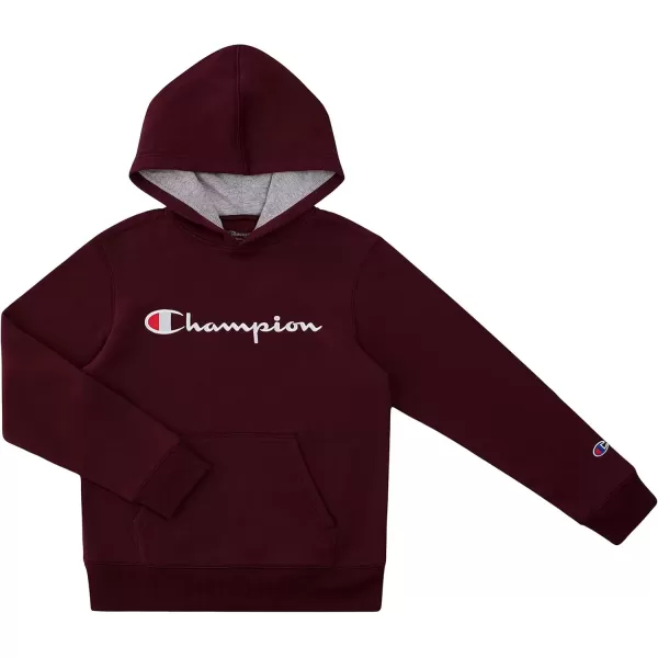 imageChampion Boys Hoodie for Kids Sweatshirt Fleece Youth Pullover With HoodGarnet Red