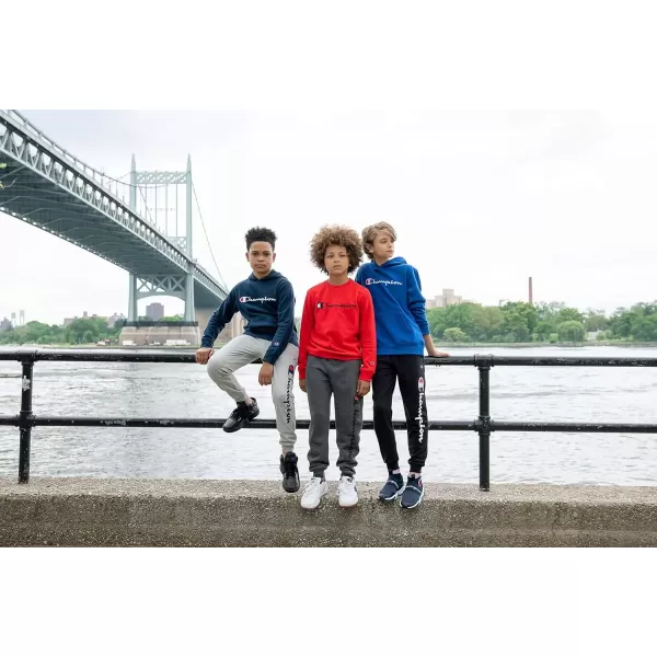 imageChampion Boys Hoodie for Kids Sweatshirt Fleece Youth Pullover With HoodGarnet Red
