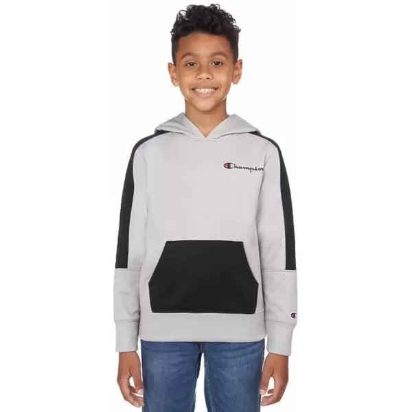 imageChampion Boys Hoodie for Kids Sweatshirt Fleece Youth Pullover With HoodGrayBlack