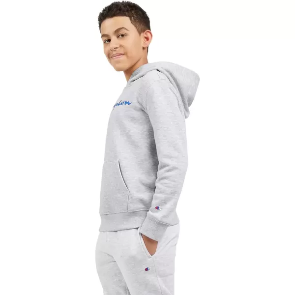 imageChampion Boys Hoodie for Kids Sweatshirt Fleece Youth Pullover With HoodGrey Signature
