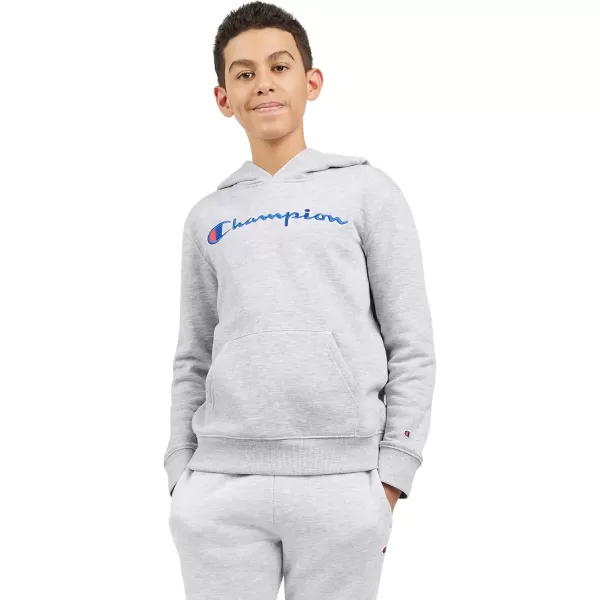 imageChampion Boys Hoodie for Kids Sweatshirt Fleece Youth Pullover With HoodGrey Signature