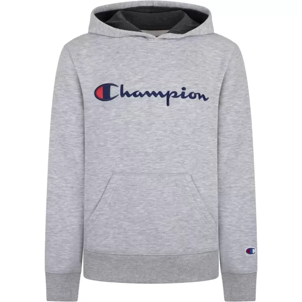 imageChampion Boys Hoodie for Kids Sweatshirt Fleece Youth Pullover With HoodGrey Signature