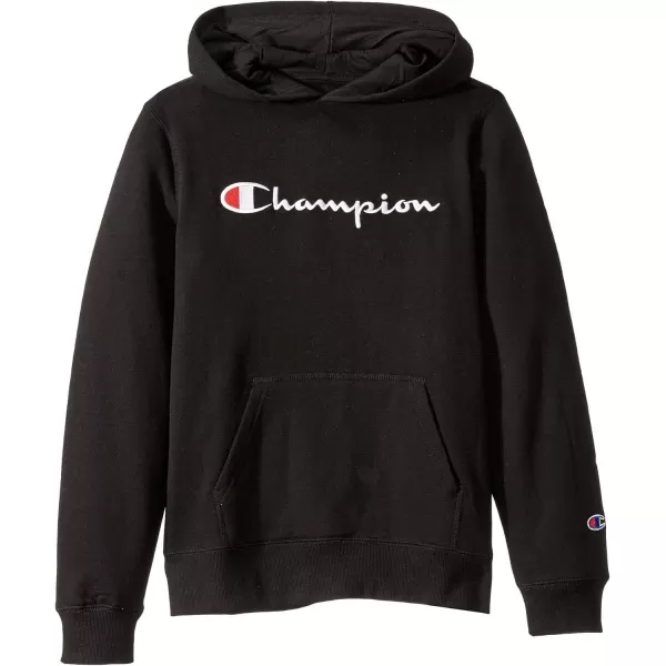 imageChampion Boys Hoodie for Kids Sweatshirt Fleece Youth Pullover With HoodHeritage Black