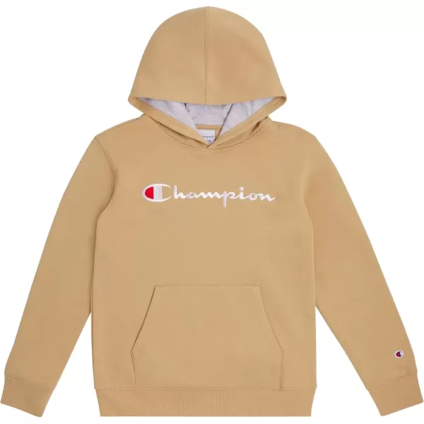 imageChampion Boys Hoodie for Kids Sweatshirt Fleece Youth Pullover With HoodKhaki