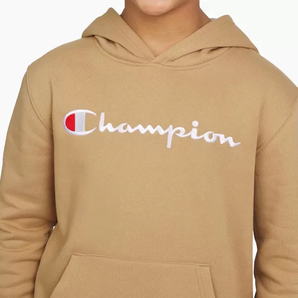 imageChampion Boys Hoodie for Kids Sweatshirt Fleece Youth Pullover With HoodKhaki