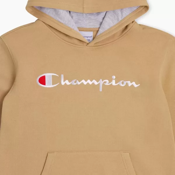 imageChampion Boys Hoodie for Kids Sweatshirt Fleece Youth Pullover With HoodKhaki