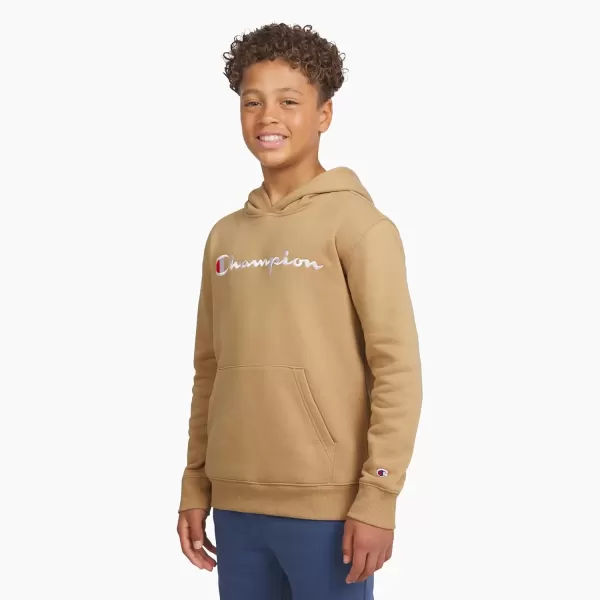 imageChampion Boys Hoodie for Kids Sweatshirt Fleece Youth Pullover With HoodKhaki