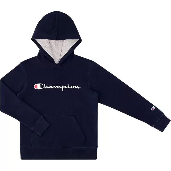 imageChampion Boys Hoodie for Kids Sweatshirt Fleece Youth Pullover With HoodNavy